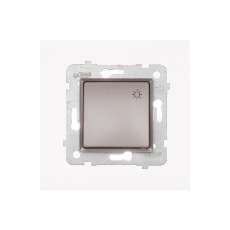 ROSA Przycisk światło bez ramki, kolor tytanowy metalik ŁP-5Q/M.TY