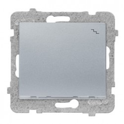 SIGMA Łącznik schodowy z podświetleniem bez ramki, kolor srebrny ŁP-3DS/M.SR