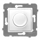 ROSA Ściemniacz przyciskowo-obrotowy bez ramki, kolor biały ŁP-8Q/M.BI