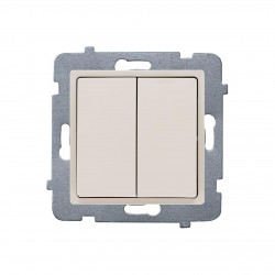 ROSA Łącznik podwójny (świecznikowy)  bez ramki, kolor kaszmir ŁP-2Q/M.KS