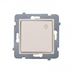 ROSA Przycisk światło bez ramki, kolor kaszmir ŁP-5Q/M.KS