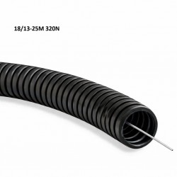 Rura elektroinstalacyjna karbowana z pilotem PVC 320N 18/13-25M