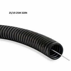 Rura elektroinstalacyjna karbowana z pilotem PVC 320N 25/19-25M