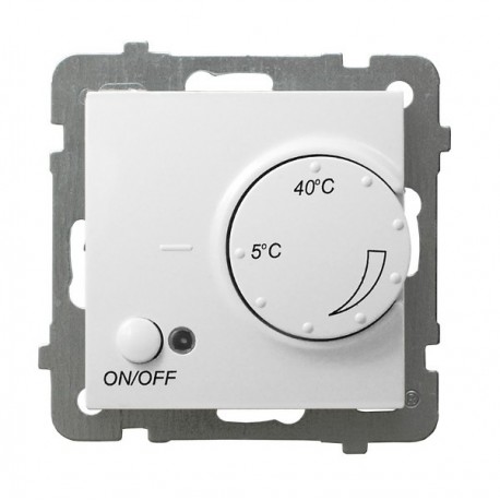 AS Regulator temperatury, bez ramki, kolor biały z czujnikiem podpodłogowym RTP-1G/m/00
