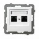 AS Gniazdo komputerowe, podwójne, kat. 5e, MMC, bez ramki, kolor biały GPK-2G/K/m/00